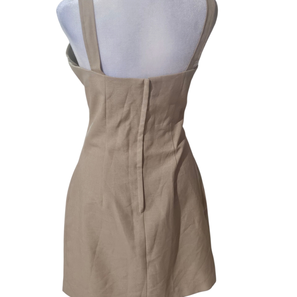 My Michelle Tan and Cream Mini Dress - Picture 4 of 7